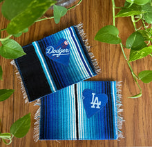 Load image into Gallery viewer, Mug Rug, Sarape Reversible Tapetito - Dodgers