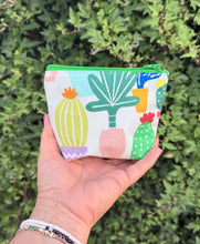 Load image into Gallery viewer, Mini Zipper Pouch/ Cactus Plants