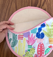Load image into Gallery viewer, Tortilla Warmer- Succulent Plants/Pink trim