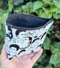 Load image into Gallery viewer, Mini Zipper Pouch/ Frida Black &amp; White