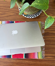 Load image into Gallery viewer, Placemat Sarape Reversible Tapete/ Red Sarape/Nopales Plants