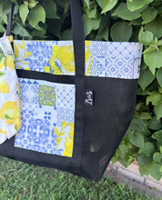 Load image into Gallery viewer, La Dulce Vita Tote bag w/Silk Tie