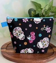 Load image into Gallery viewer, Calaveras Zipper Pouch - Glitter Sugar Skulls