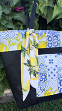 Load image into Gallery viewer, La Dulce Vita Tote bag w/Silk Tie