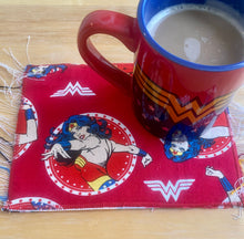 Load image into Gallery viewer, Mug Rug /Sarape Reversible Tapetito- Wonder Woman