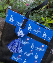 Load image into Gallery viewer, LA Dodgers Tote bag w/pompon