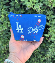 Load image into Gallery viewer, Mini Zipper Pouch/ LA Dodgers
