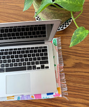 Load image into Gallery viewer, Placemat Sarape Reversible Tapete/ Red Sarape/Nopales Plants