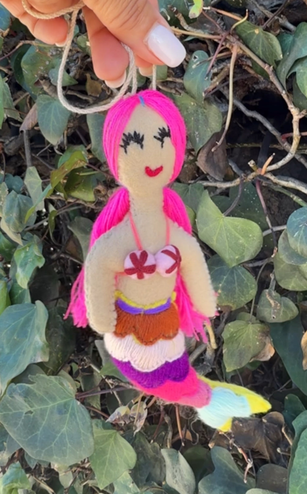 La Sirenita Pompón , Mermaid Pompom Tassel