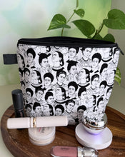 Load image into Gallery viewer, Makeup Bag/ Frida Black &amp; White