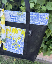 Load image into Gallery viewer, La Dulce Vita Tote bag w/Silk Tie