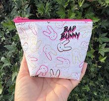 Load image into Gallery viewer, Mini Zipper Pouch/ Bad Bunny