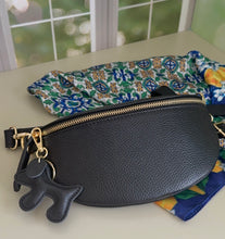 Load image into Gallery viewer, Firenze Crossbody Fanny Bag-Black