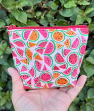 Load image into Gallery viewer, Mini Zipper Pouch/ Sandía