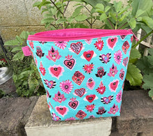 Load image into Gallery viewer, Makeup Bag/ Sacred Hearts