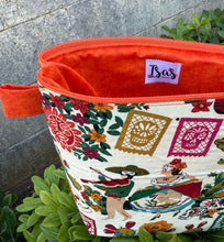 Load image into Gallery viewer, Fiesta Makeup Bag/ Orange