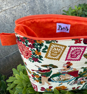 Fiesta Makeup Bag/ Orange