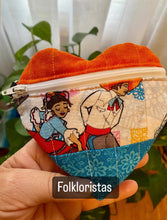 Load image into Gallery viewer, Quilted Heart Zipper Pouch