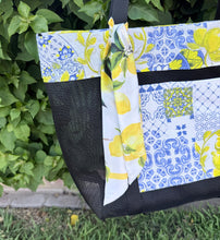 Load image into Gallery viewer, La Dulce Vita Tote bag w/Silk Tie