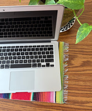Load image into Gallery viewer, Placemat Sarape Reversible Tapete/ Red Sarape/Nopales Plants