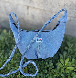 La Denim Bolsita/ Denim Crossbody bag w/Denim bows #8