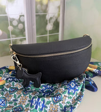 Load image into Gallery viewer, Firenze Crossbody Fanny Bag-Black