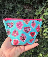 Load image into Gallery viewer, Mini Zipper Pouch/ Sacred Hearts
