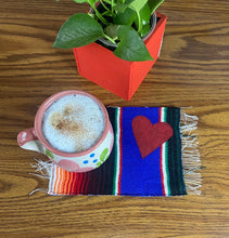 Load image into Gallery viewer, Mug Rug, Sarape Reversible Tapetito - Dodgers