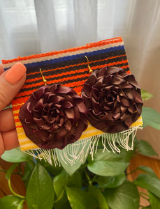 La Flor Aretes Hilda, Aretes de Palma,  Palm Leaf earrings