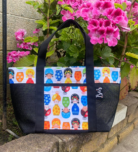 Little Señoritas Mesh Mini Tote Bag/ Lunch Bag