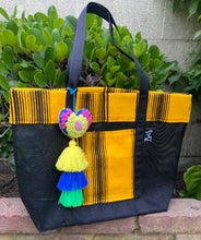 Load image into Gallery viewer, Sarape Mesh Tote Yellow
