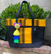 Load image into Gallery viewer, Sarape Mesh Tote Yellow