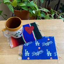 Load image into Gallery viewer, Mug Rug, Sarape Reversible Tapetito - Dodgers