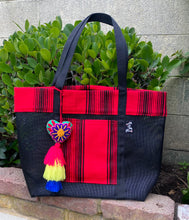 Load image into Gallery viewer, Sarape Mesh Tote Bag Red