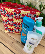 Load image into Gallery viewer, Wonder Woman Makeup Bag