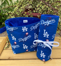 Load image into Gallery viewer, Dodgers Makeup Brush Roll