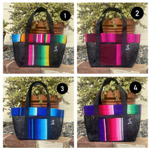 Load image into Gallery viewer, Sarape Mesh Mini Tote Bag/ Lunch Bag