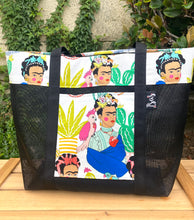 Load image into Gallery viewer, Be Bold Frida  Mesh Tote bag