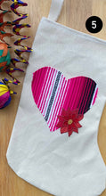 Load image into Gallery viewer, Corazón Bota Navideña/ Christmas Stocking