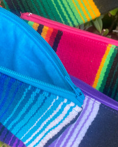 Sarape coin purse, Sarape zipper pouch
