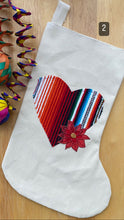 Load image into Gallery viewer, Corazón Bota Navideña/ Christmas Stocking