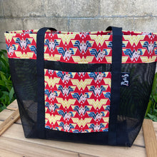 Load image into Gallery viewer, Wonder Woman Mesh Tote bag