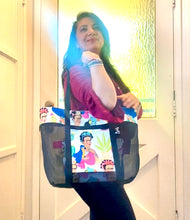 Load image into Gallery viewer, Be Bold Frida  Mesh Tote bag