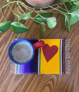 Mug Rug /Sarape Reversible Tapetito- Wonder Woman