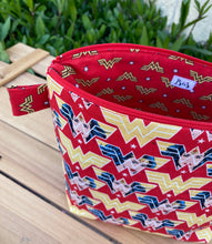 Load image into Gallery viewer, Wonder Woman Makeup Bag