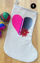Load image into Gallery viewer, Corazón Bota Navideña/ Christmas Stocking