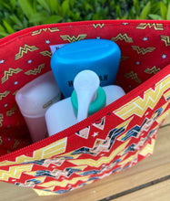 Load image into Gallery viewer, Wonder Woman Makeup Bag