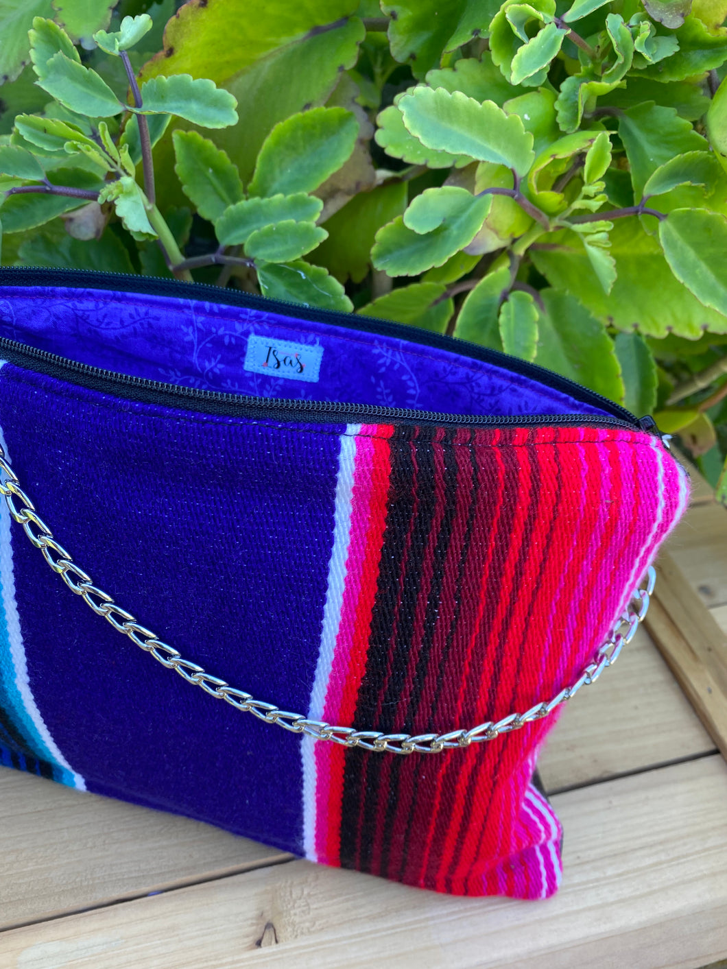 Sarape Crossbody Bag/ Purple