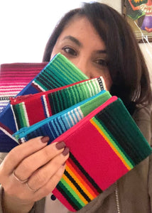 Sarape coin purse, Sarape zipper pouch