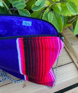 Sarape Crossbody Bag/ Purple